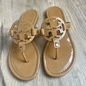 Tory Burch Miller Sandal Tan Leather Size 6.5